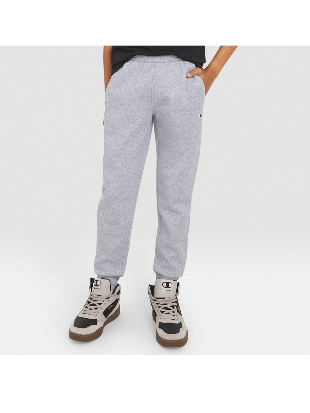 Champion Kids' Gray Heather Jogger Sweatpants
